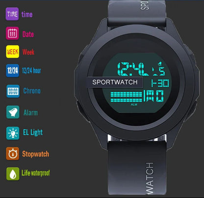 Montre Digitale et Multifonction Sport